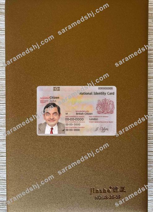 United Kingdom ID (Identity Card) photolook FRONT